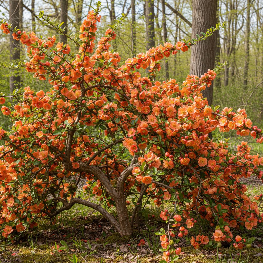Фото Хеномелес великолепный Mango Storm (Chaenomeles speciosa 'Mango Storm')