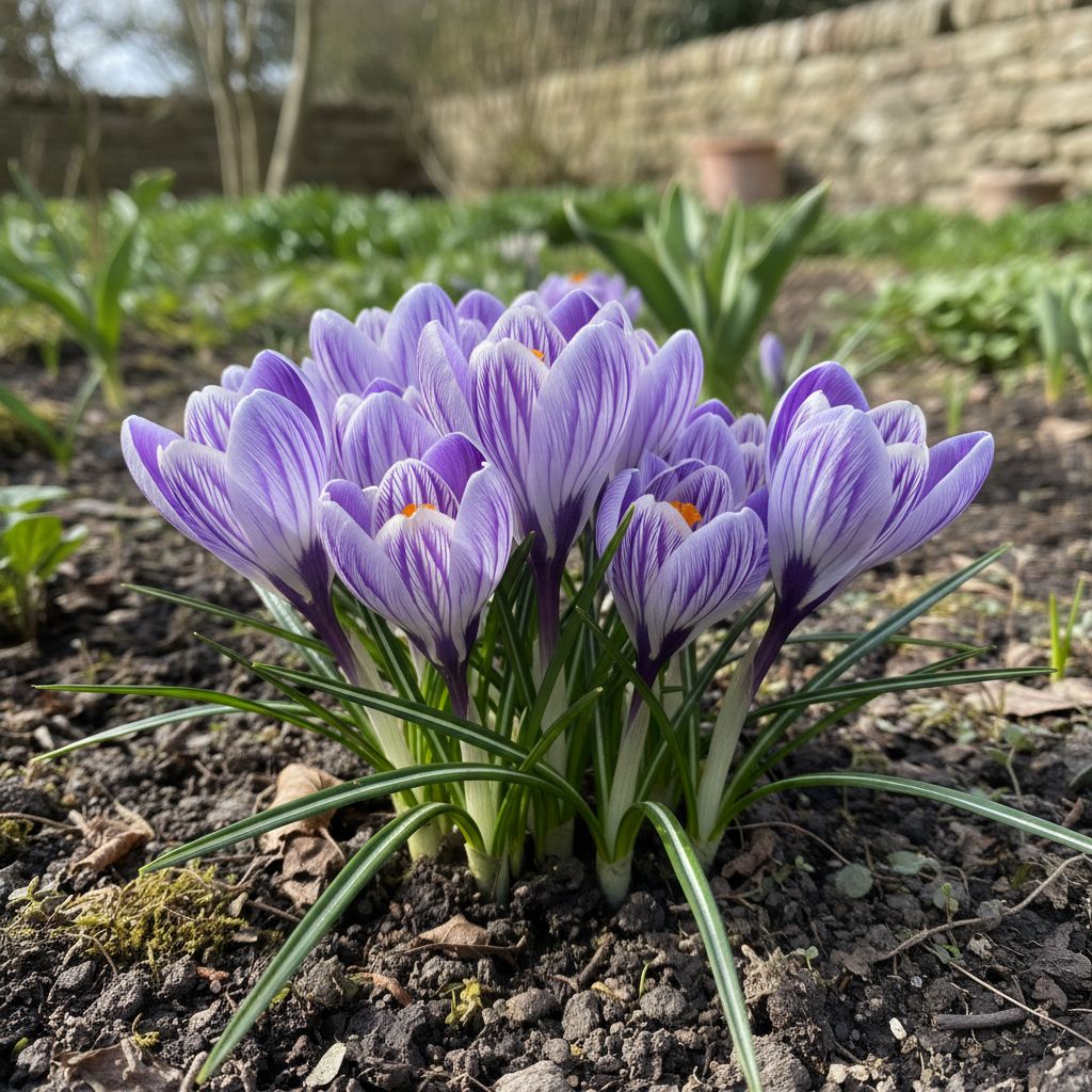 Фото Крокус Pickwick (Crocus vernus 'Pickwick')