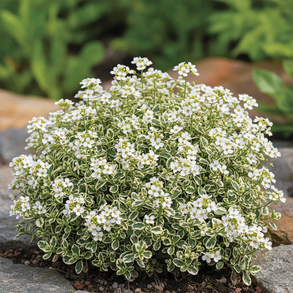 Фото Арабис фердинанда-кобурга Variegata (Arabis ferdinandi-coburgii 'Variegata')