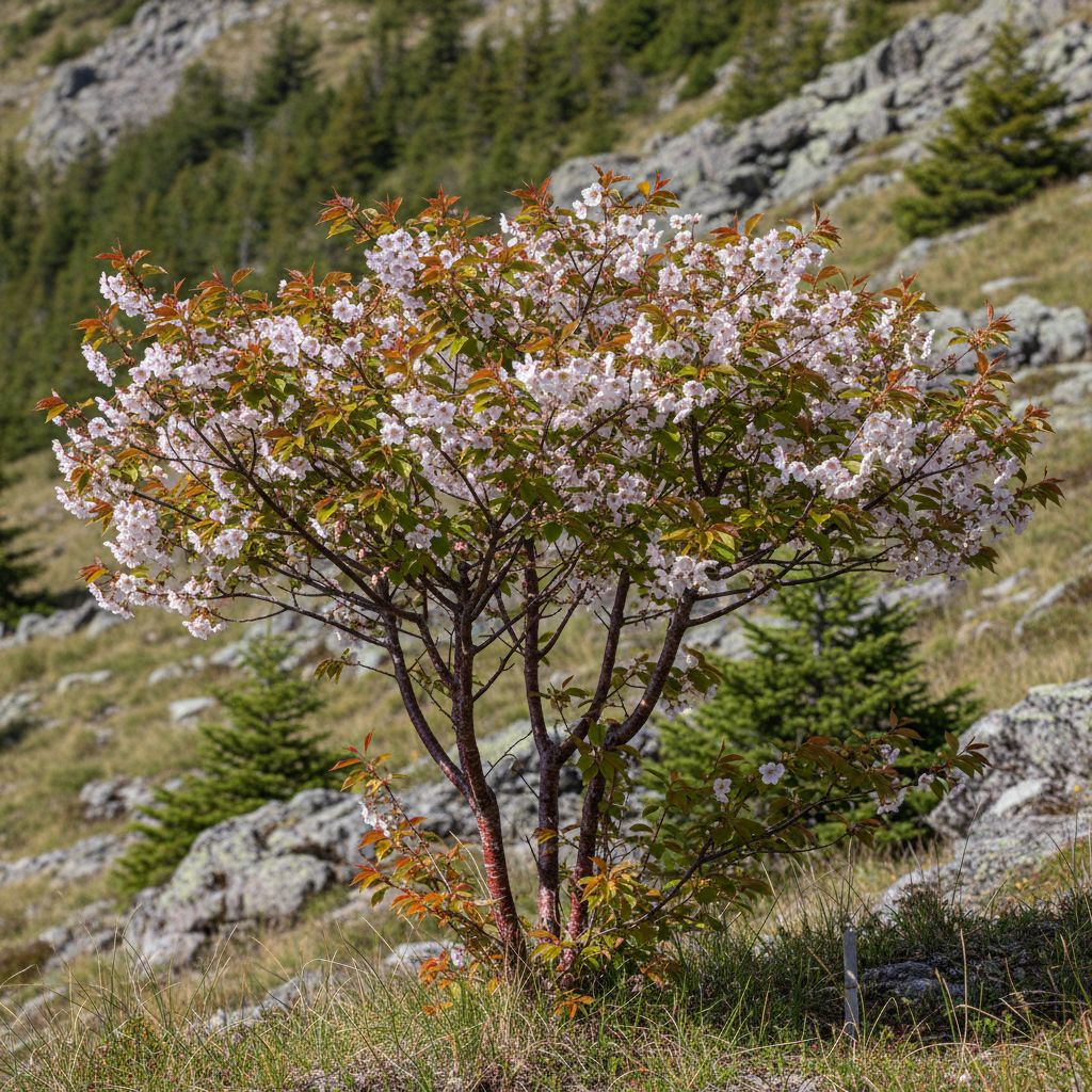 Фото Вишня курильская Brilliant (Prunus kurilensis Brilliant)
