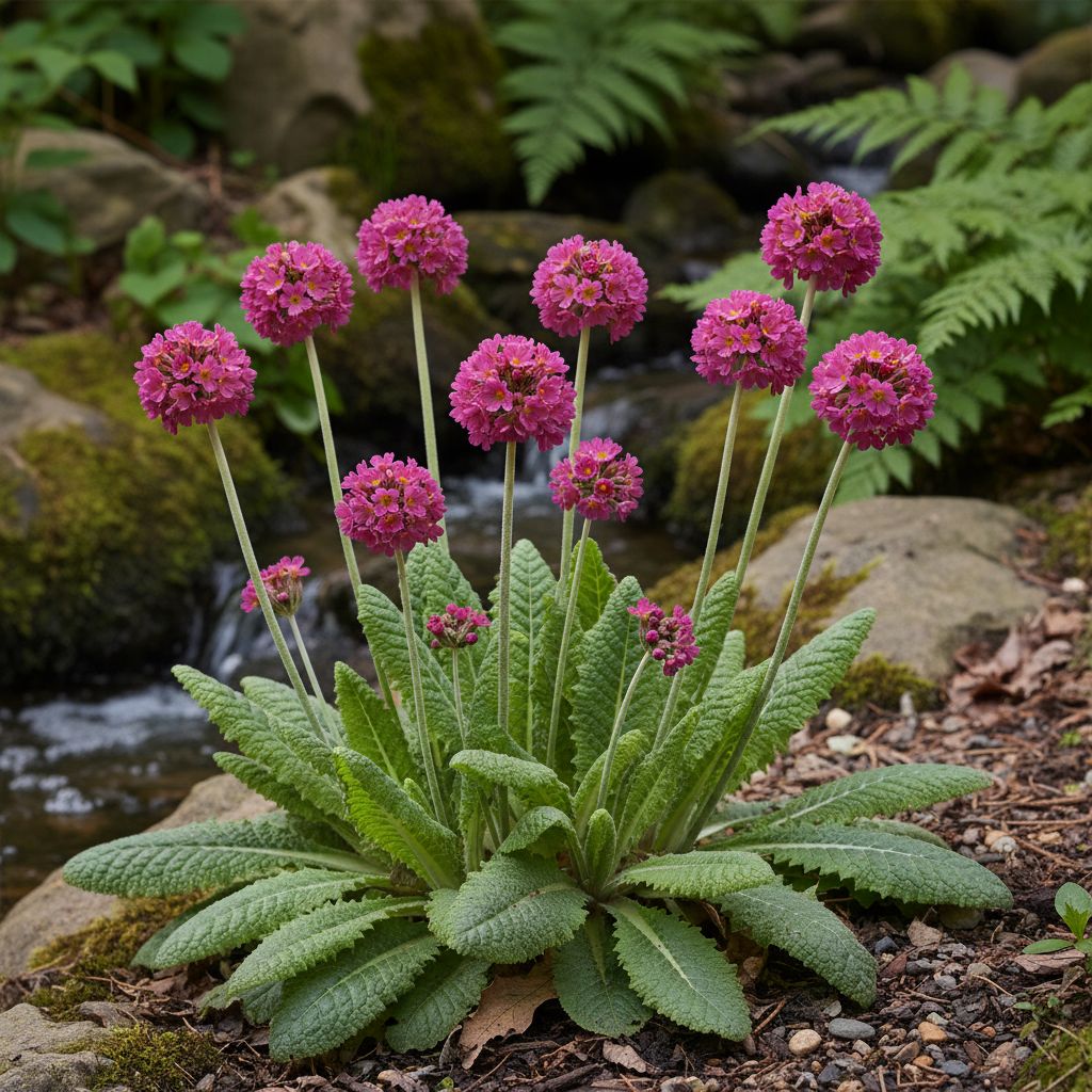 Фото Примула мелкозубчатая Corolla Deep Rose (Primula denticulata Corolla Deep Rose)