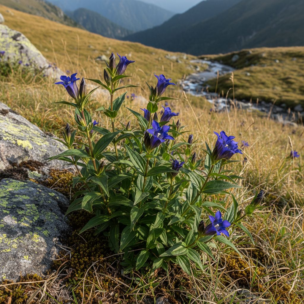 Фото Горечавка шершавая (Gentiana scabra)