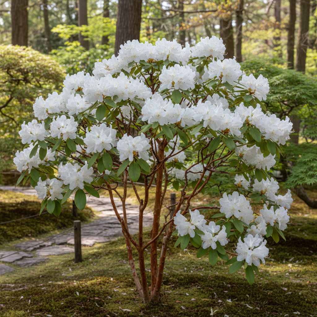 Фото Рододендрон японский Schneesturm (Rhododendron japonicum Schneesturm)