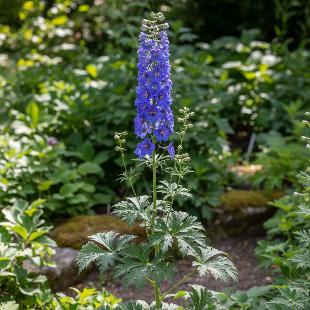 Фото Дельфиниум Excalibur Dark Blue Black Bee (Delphinium elatum)