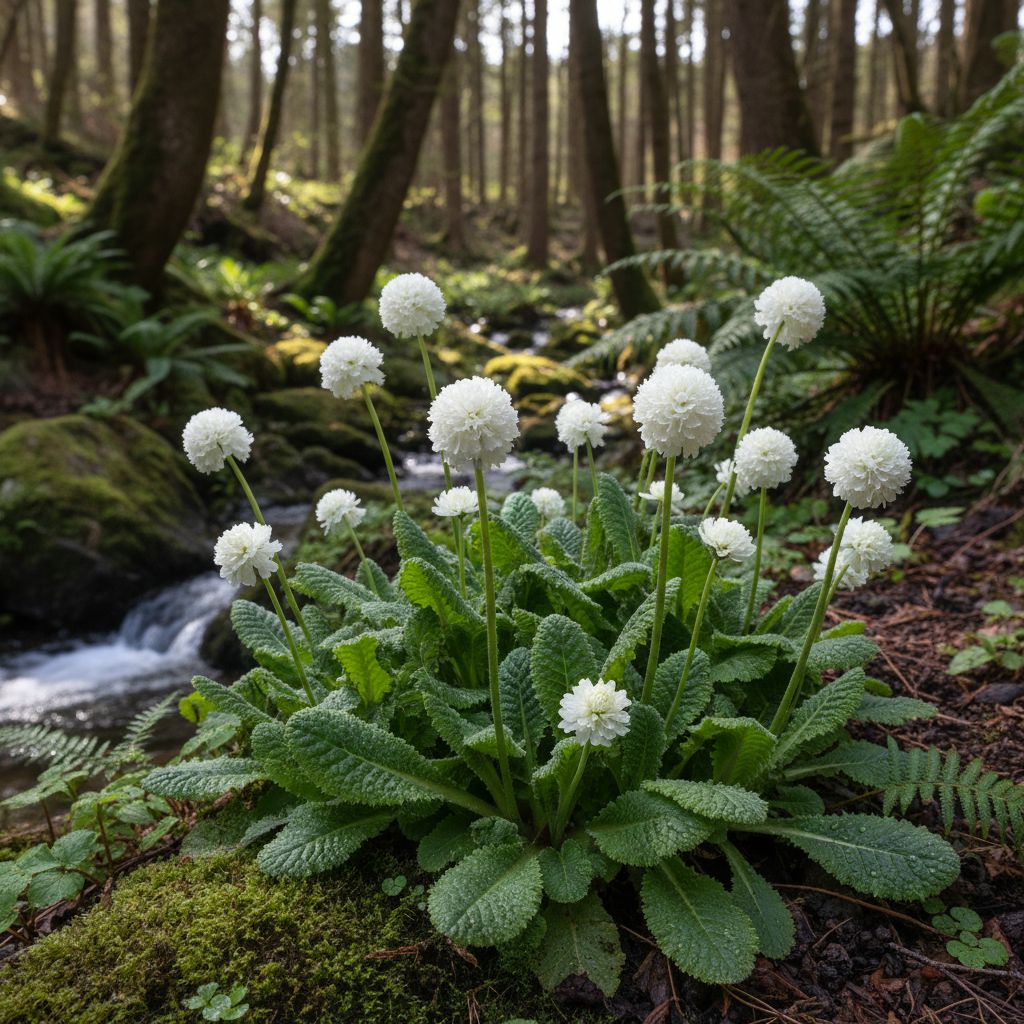 Фото Примула мелкозубчатая Corolla White (Primula denticulata Corolla White)