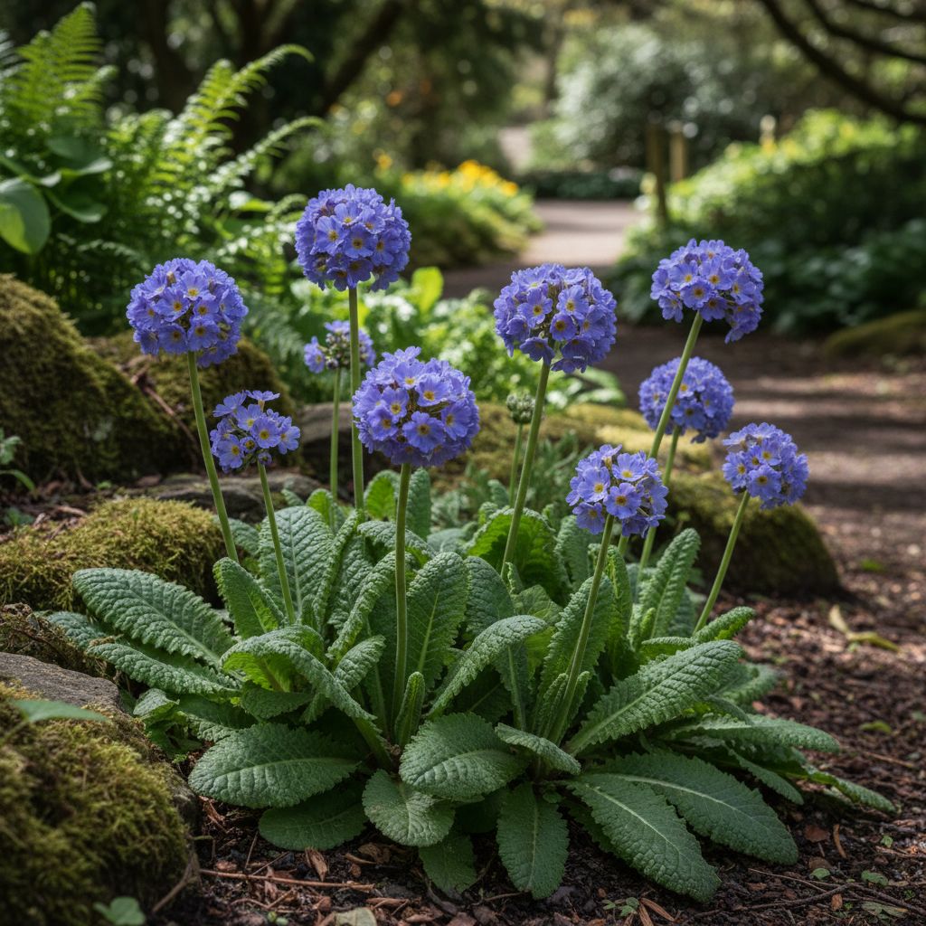 Фото Примула мелкозубчатая Blue Select (Primula denticulata Blue Select)
