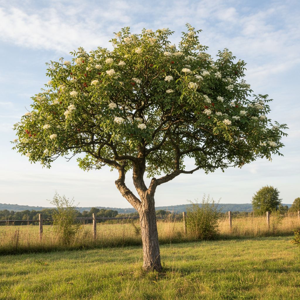 Фото Рябина круглолистная Schouten (Sorbus aria Schouten)