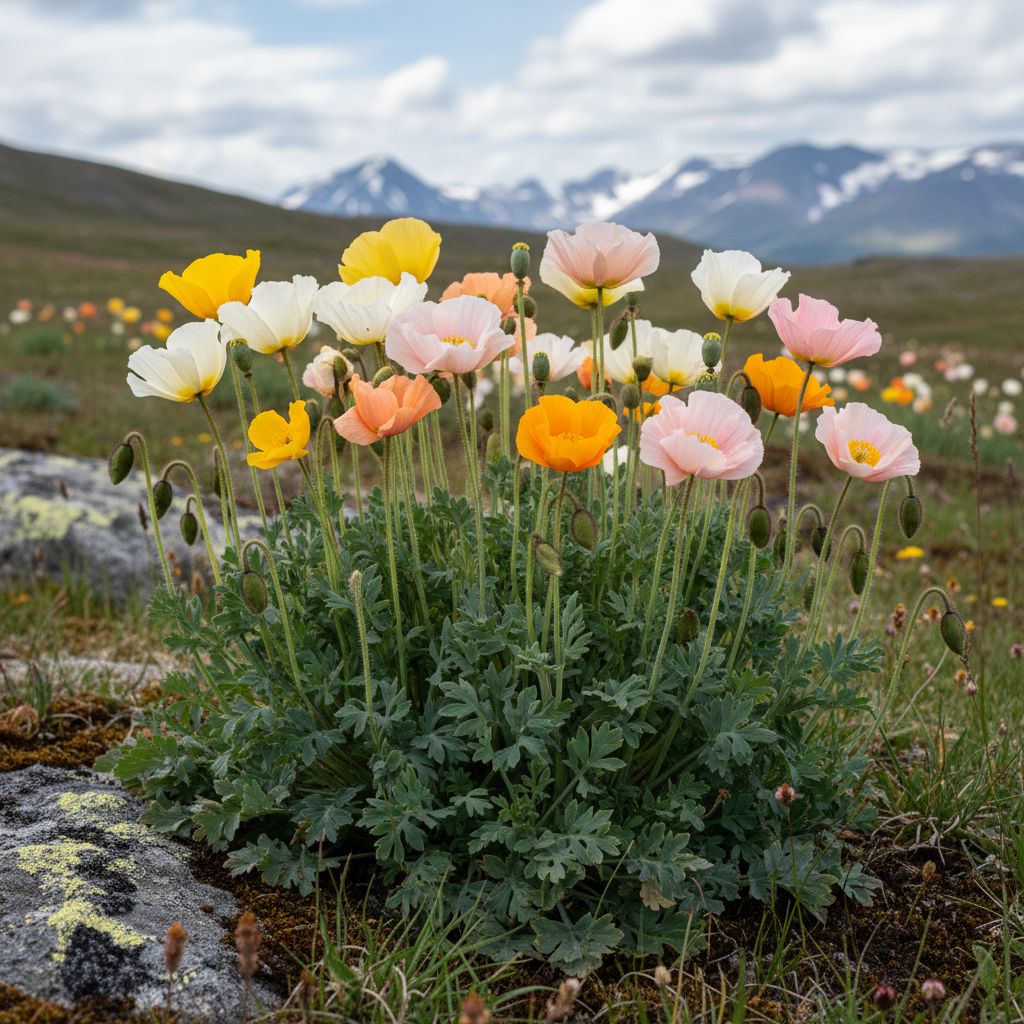 Фото Мак голостебельный в сортах (Papaver nudicaule mix)