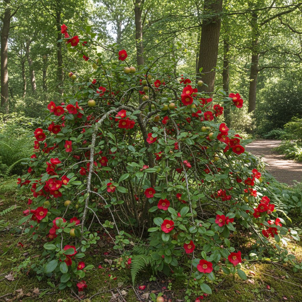 Фото Хеномелес великолепный Red Trail (Chaenomeles speciosa 'Red Trail')