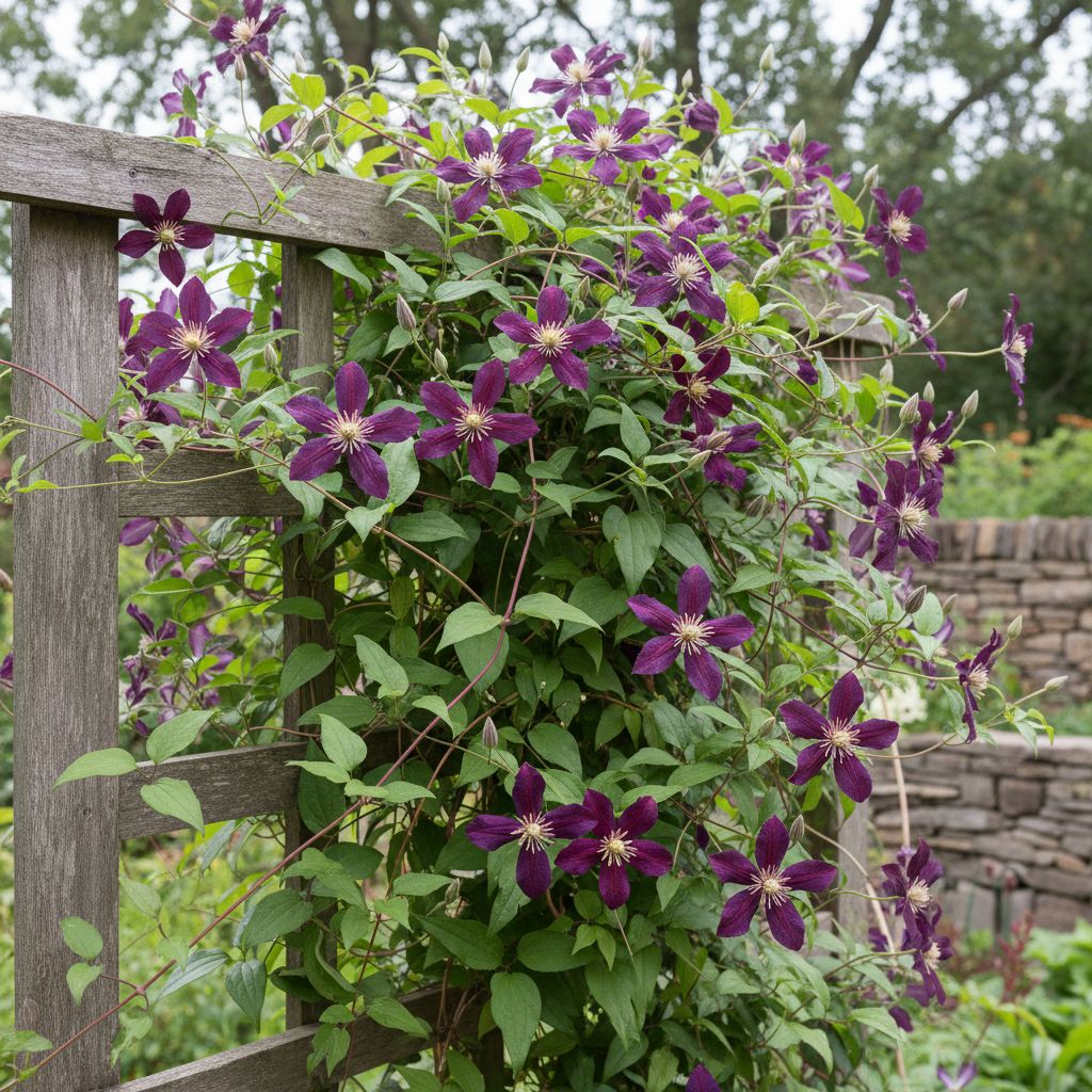 Фото Клематис Жакмана Mikelite (Clematis jackmanii Mikelite)