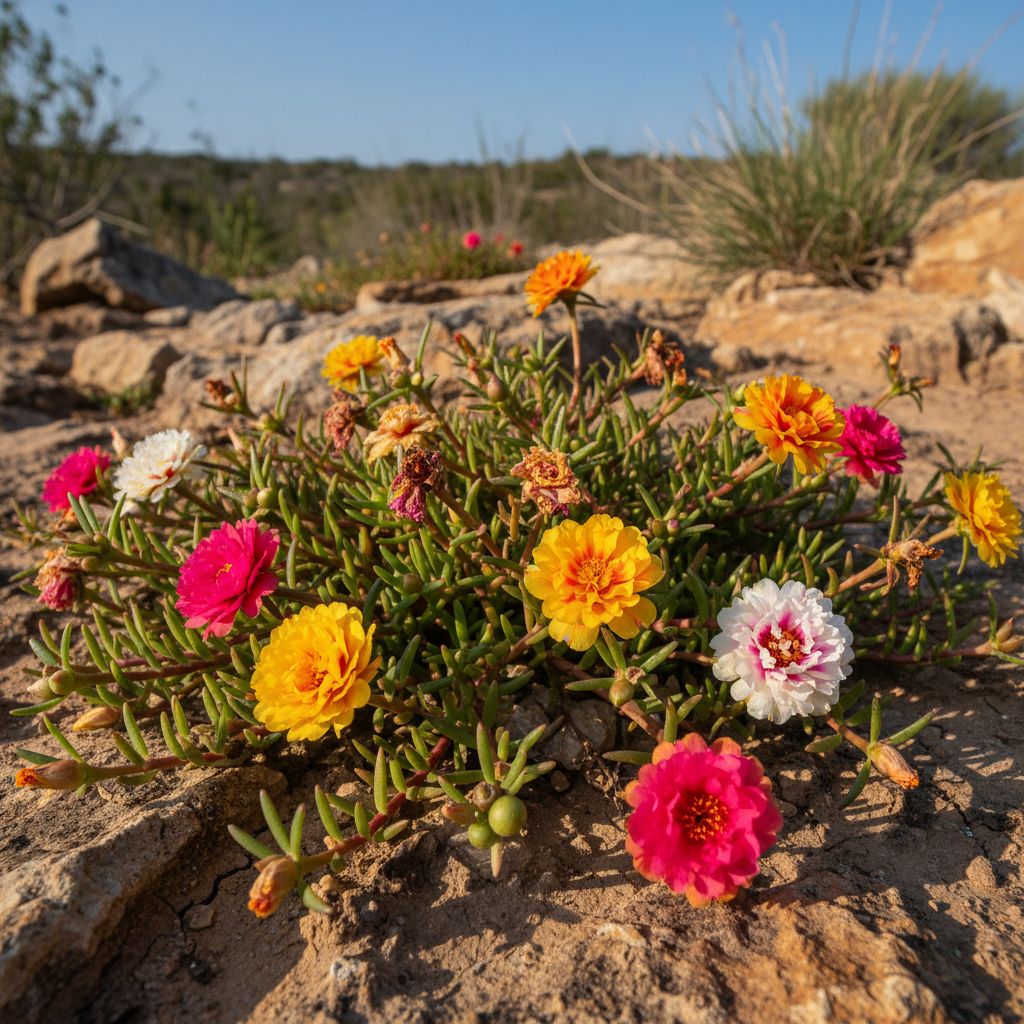 Фото Портулак в сортах (Portulaca grandiflora)