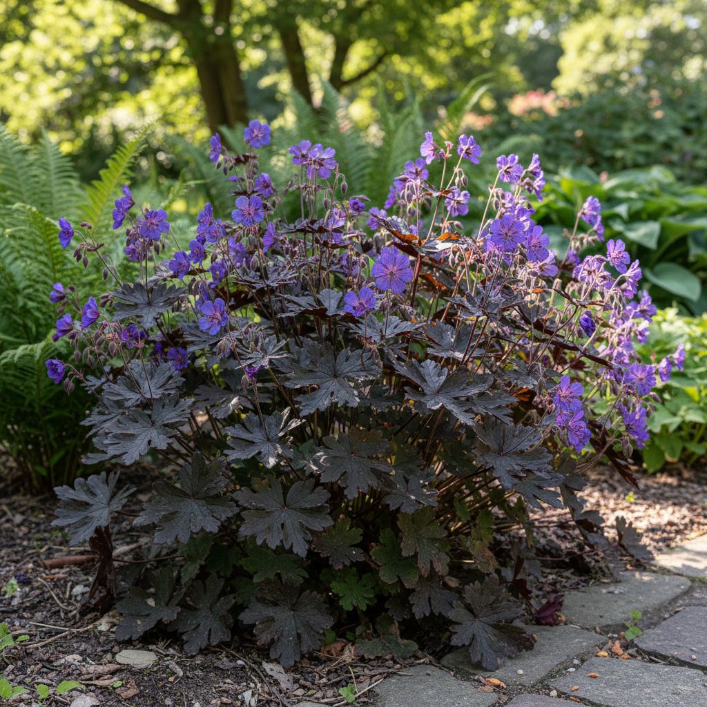 Фото Герань луговая Midnigt Reiter (Geranium pratense 'Midnight Reiter')