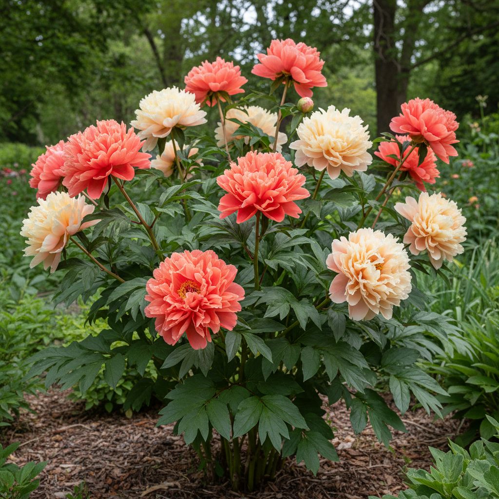 Фото Пион молочноцветковый Coral Sunset (Paeonia lactiflora 'Coral Sunset')