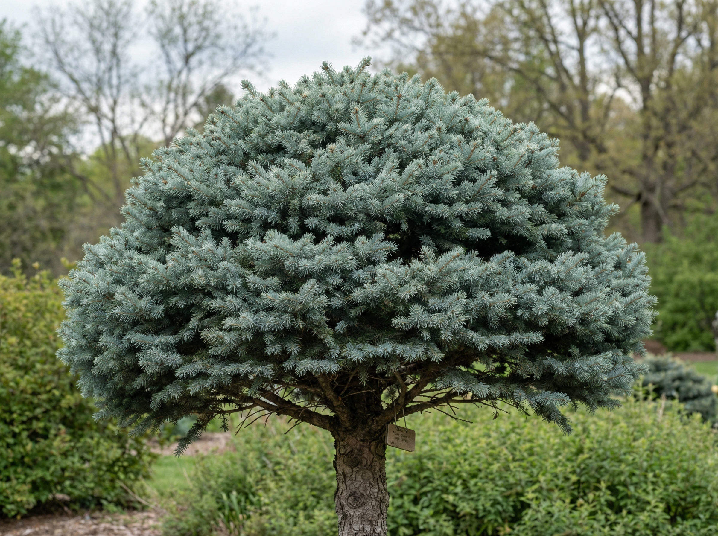 Фото Ель канадская Blue Globe (Picea glauca Blue Globe)