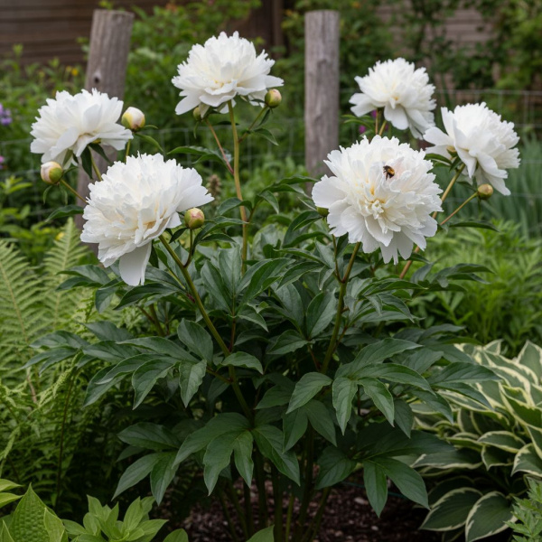 Фото Пион молочноцветковый White Charm (Paeonia lactiflora 'White Charm')