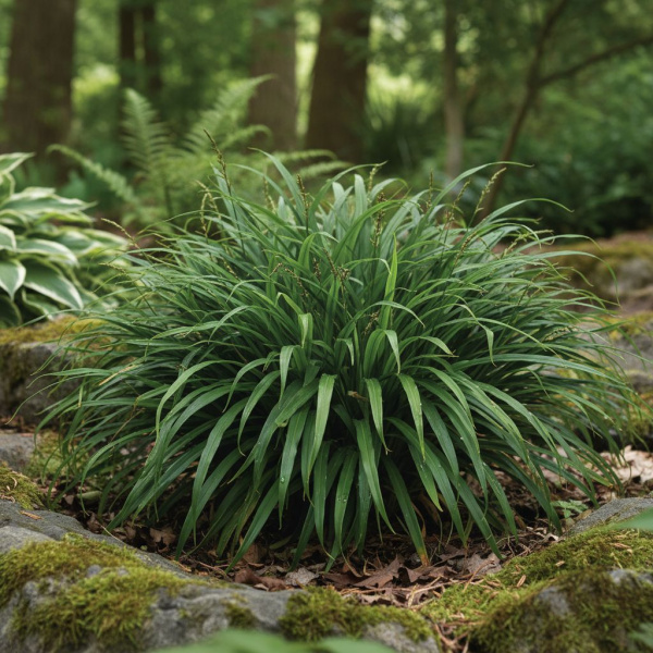 Фото Осока Морроу Irish Green (Carex morrowii 'Irish Green')
