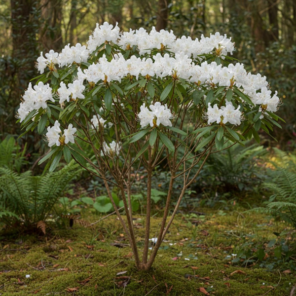 Фото Рододендрон клейкий Westons Innocence (Rhododendron viscosum 'Westons Innocence')