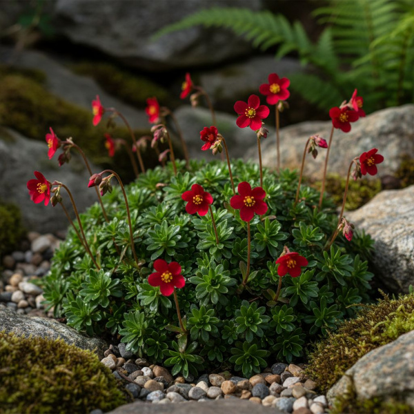 Фото Камнеломка Арендса Red Cup (Saxifraga × arendsii 'Red Cup')
