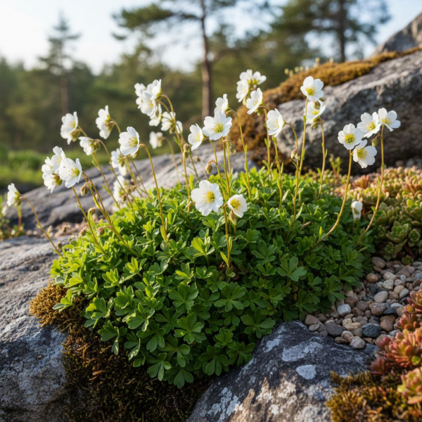 Фото Камнеломка Арендса Touran Large White (Saxifraga arendsii 'Touran Large White')