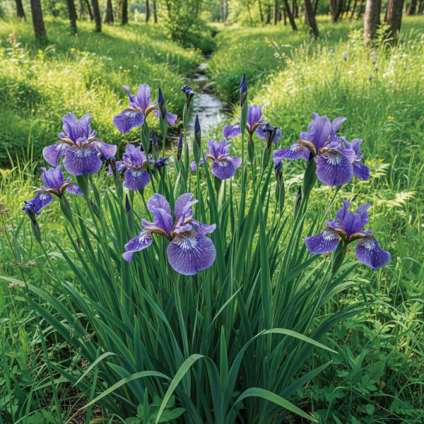 Фото Ирис сибирский Kita-No-Seiza (Iris sibirica 'Kita-No-Seiza')