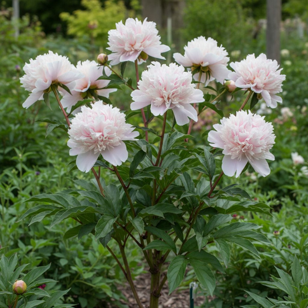 Фото Пион молочноцветковый Lady Alexandra Duff (Paeonia lactiflora Lady Alexandra Duff)