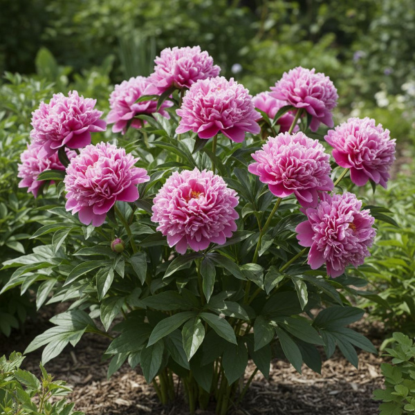 Фото Пион молочноцветковый Edulis Superba (Paeonia lactiflora 'Edulis Superba')
