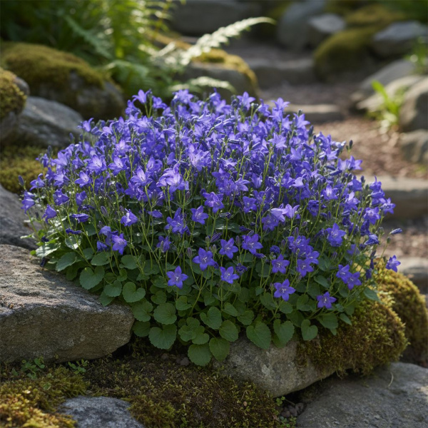 Фото Колокольчик карпатский Pearl Deep Blue (Campanula carpatica 'Pearl Deep Blue')