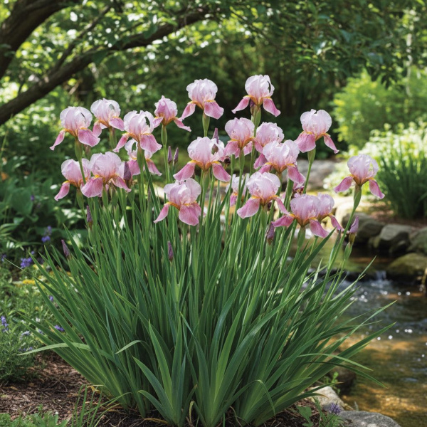 Фото Ирис сибирский Rosy Bows (Iris sibirica 'Rosy Bows')