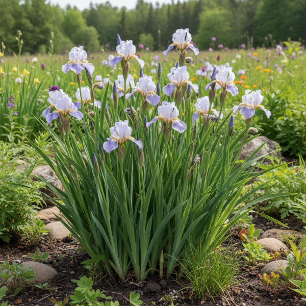Фото Ирис сибирский Harpswell Happiness (Iris sibirica 'Harpswell Happiness')