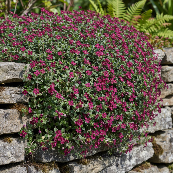 Фото Обриета гибридная Axcent Burgundy (Aubrieta hybrida Axcent Burgundy)
