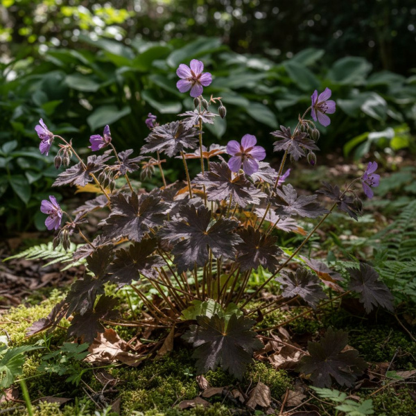 Фото Герань Purple Ghost (Geranium phaeum 'Purple Ghost')