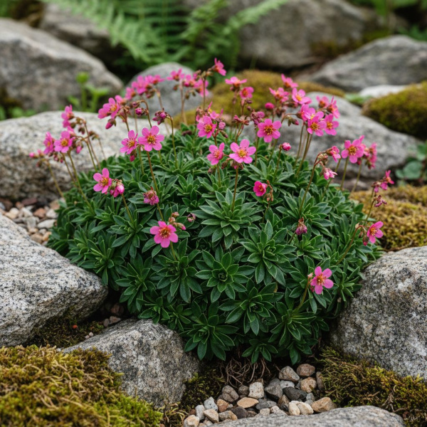 Фото Камнеломка Арендса Touran Rocklarwh (Saxifraga × arendsii 'Touran Rocklarwh')