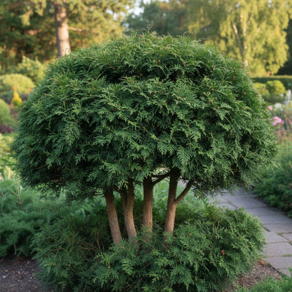 Фото Туя западная Umbraculifera (Thuja occidentalis Umbraculifera)