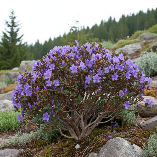 Фото Рододендрон плотный Russant (Rhododendron impeditum 'Russant')