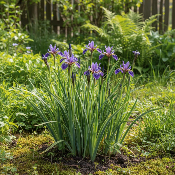 Фото Ирис сибирский Golden Edge (Iris sibirica 'Golden Edge')