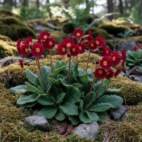 Фото Примула опушенная Rubin (Primula pubescens 'Rubin')