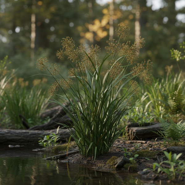 Фото Осока Грея (Carex grayi)