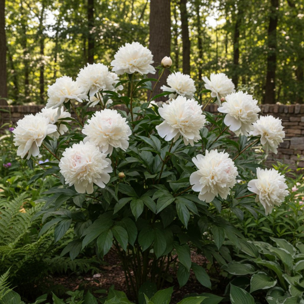 Фото Пион молочноцветковый White Sarah Bernhardt (Paeonia lactiflora 'White Sarah Bernhardt')