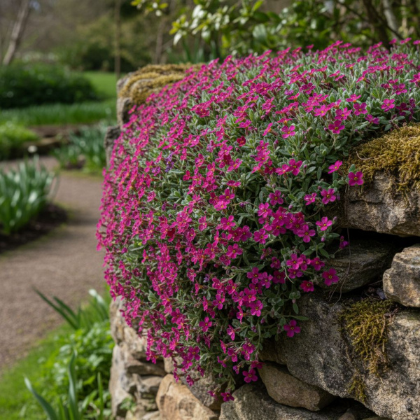 Фото Обриета гибридная Audrey F1 Early Red Purple (Aubrieta hybrida Audrey F1 Early Red Purple)