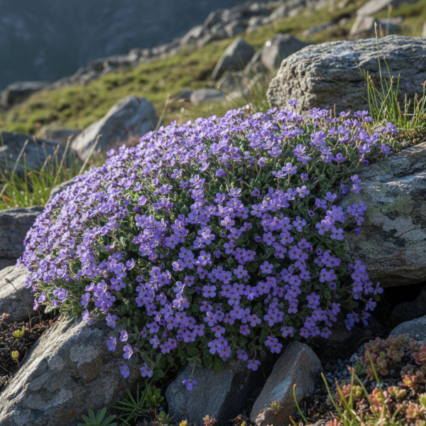 Фото Обриета изящная Kitte Blue (Aubrieta gracilis 'Kitte Blue')