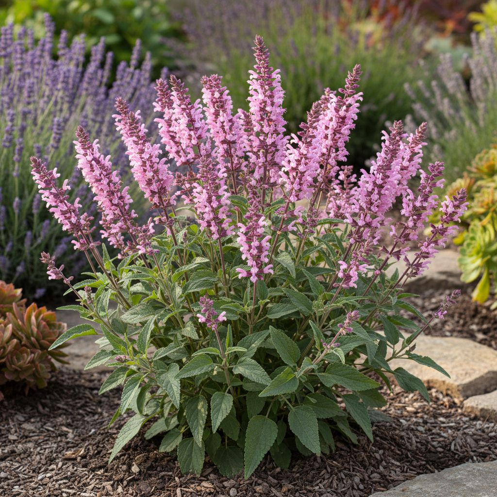 Фото Шалфей луговой Pink Delight (Salvia nemorosa Pink Delight)