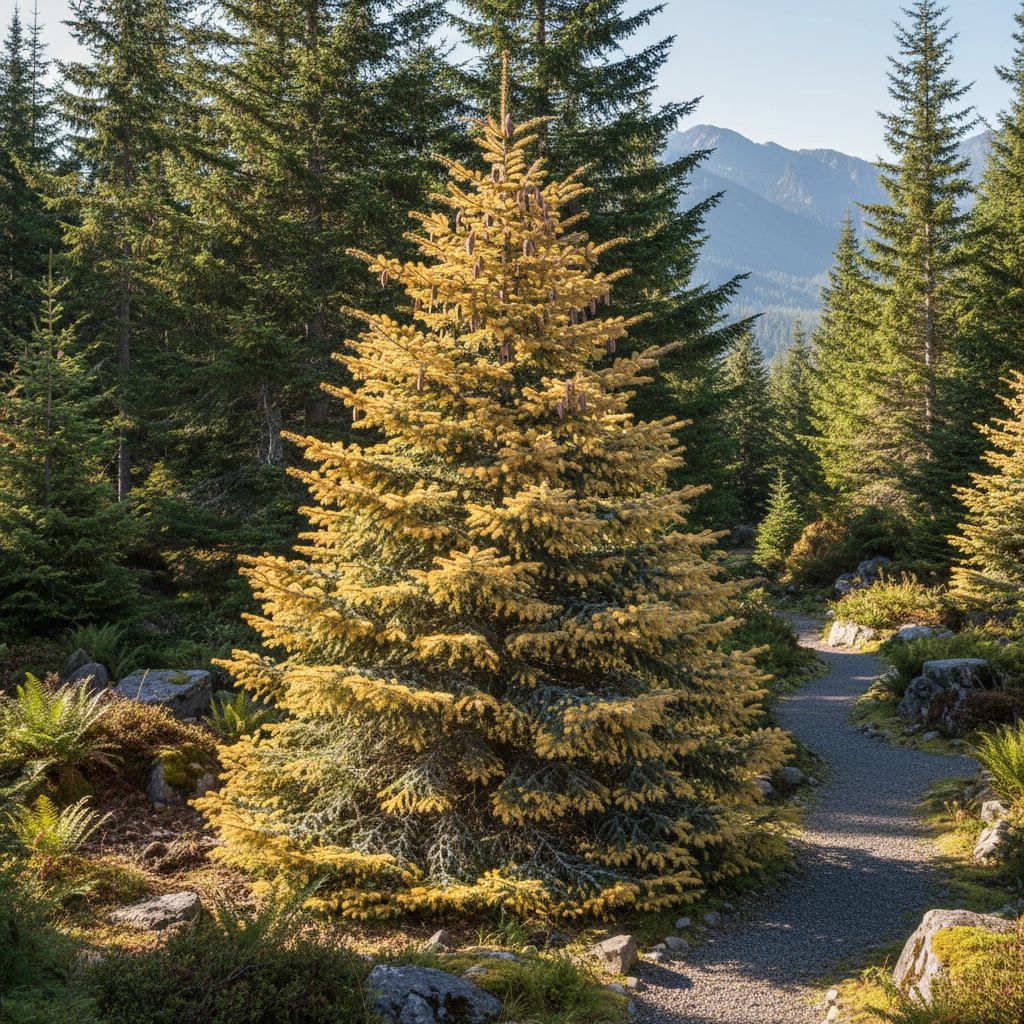 Фото Пихта одноцветная Wintergold (Abies concolor Wintergold)