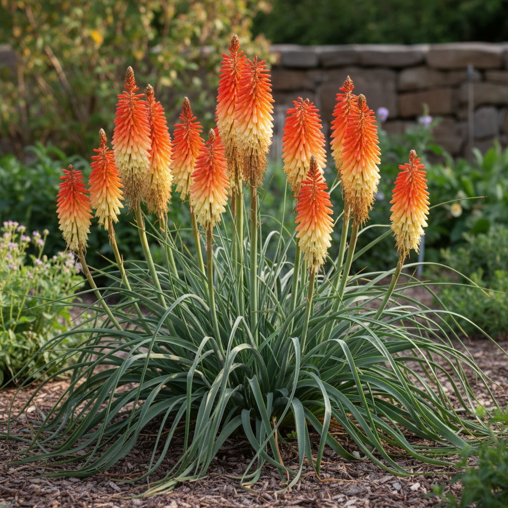 Фото Книфофия (Тритома) Poco Sunset (Kniphofia 'Poco Sunset')