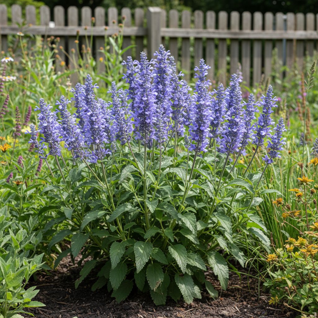 Фото Шалфей дубравный Sensation Compact Sky Blue (Salvia nemorosa Sensation Compact Sky Blue)