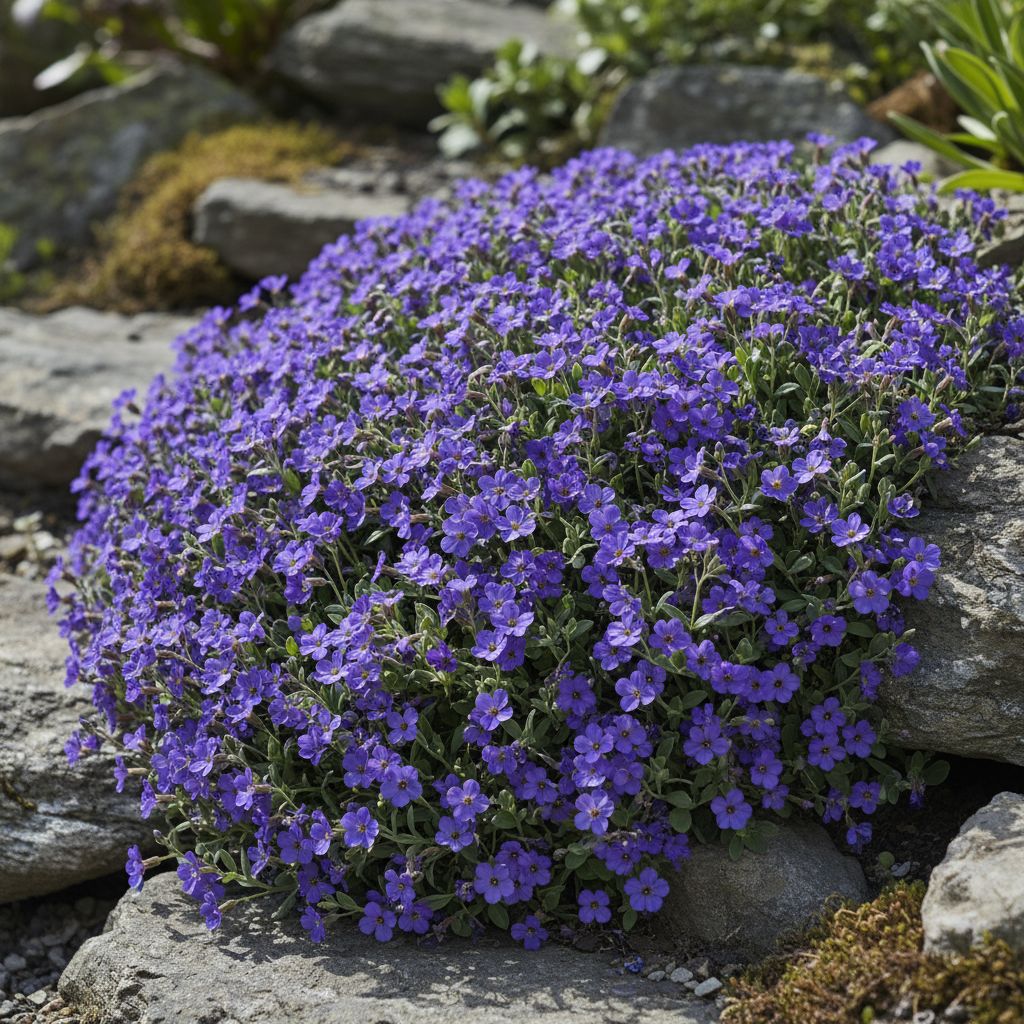 Фото Обриета гибридная Axcent Deep Blue (Aubrieta x cultorum 'Axcent Deep Blue')