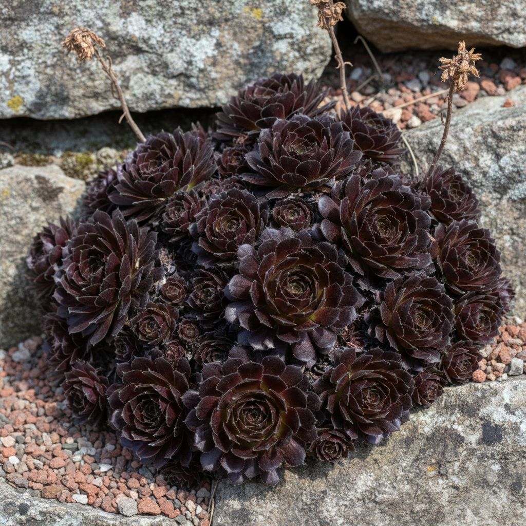Фото Молодило кровельное Noir (Sempervivum tectorum 'Noir')