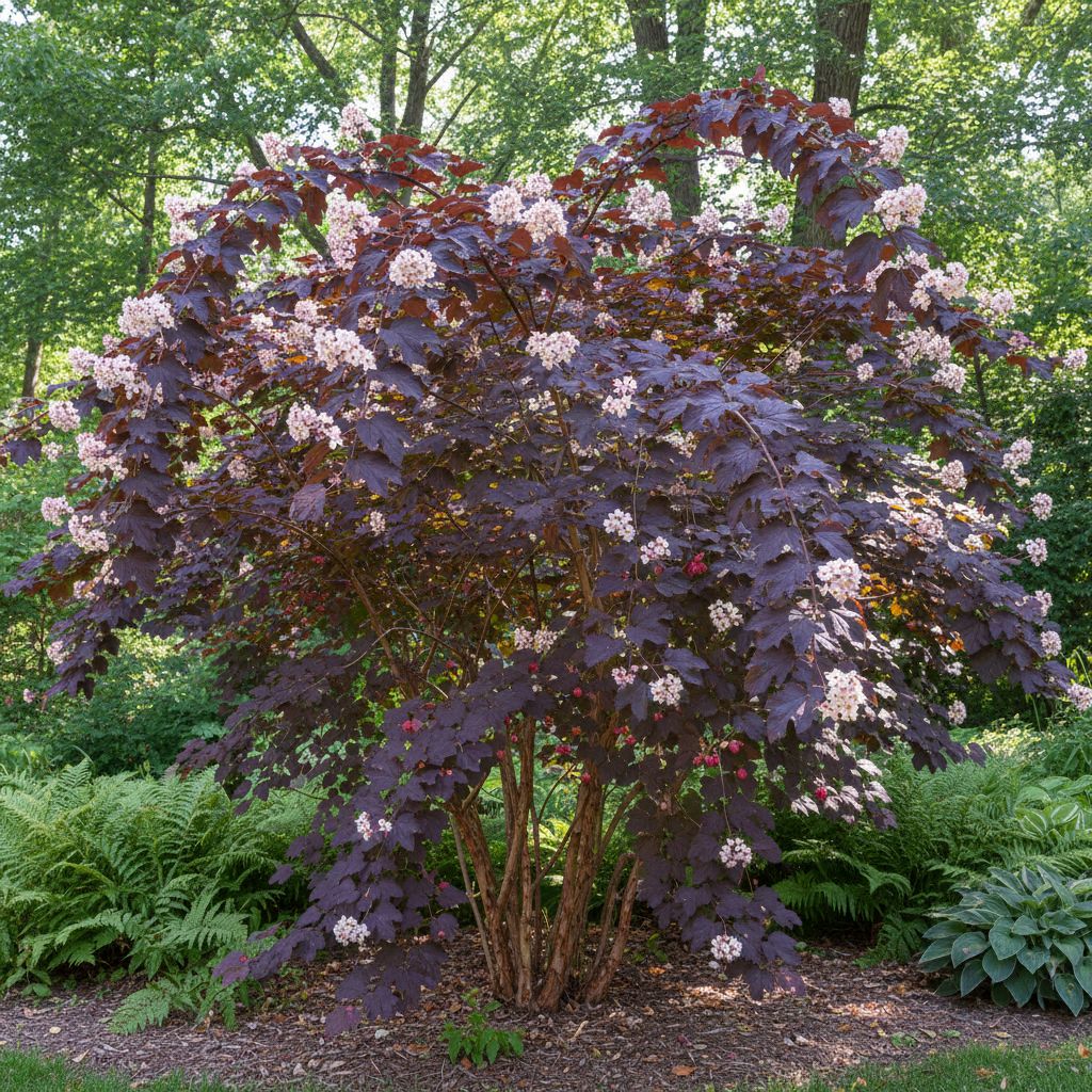 Фото Пузыреплодник калинолистный Purpurea (Physocarpus opulifolius 'Purpurea')