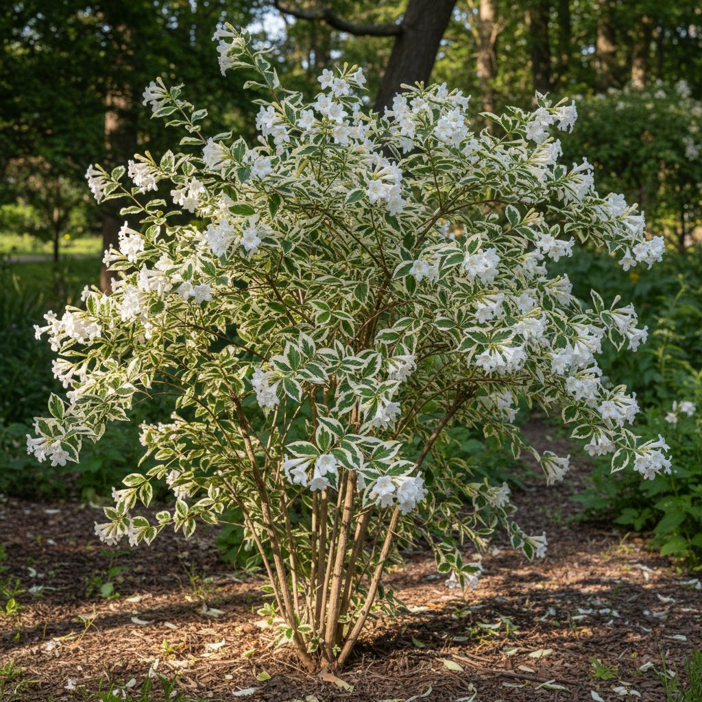 Фото Вейгела White Lighting (Weigela florida 'White Lightning')