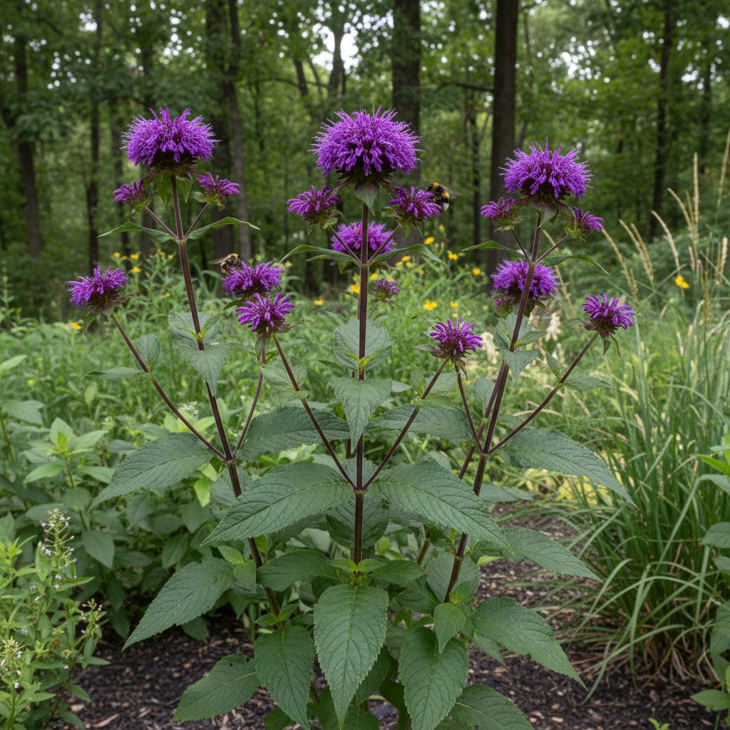 Фото Монарда Pocahontas deep purple (Monarda 'Pocahontas Deep Purple')