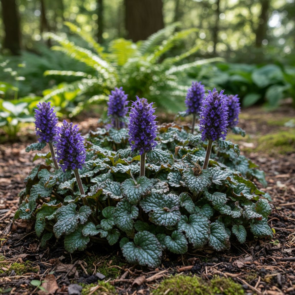 Фото Живучка пирамидальная Metallica Crispa (Ajuga pyramidalis Metallica Crispa)